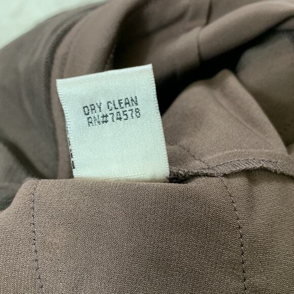 Cache chocolate brown scalloped bandage halter cocktail party dress, size 8 - Picture 12 of 12